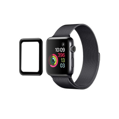 Захисне скло Glass Apple Watch 44 мм Polymer Nano black Захисне скло Glass Apple Watch 44 мм Polymer Nano black