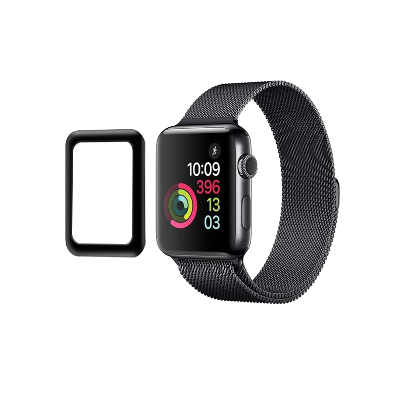 Захисне скло Glass Apple Watch 44 мм Polymer Nano black
