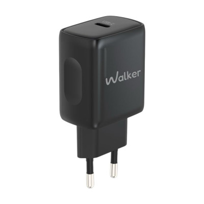 Зарядний пристрій Walker WH-64 USB-C 25W black Зарядний пристрій Walker WH-64 USB-C 25W black