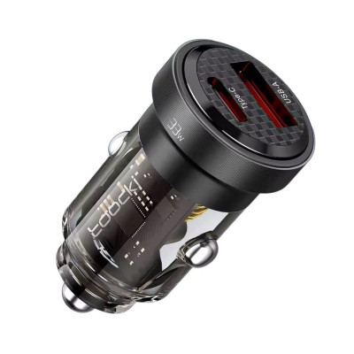 Автомобільний зарядний пристрій Toocki TQ-CC11G USB-A, USB-C 33W black