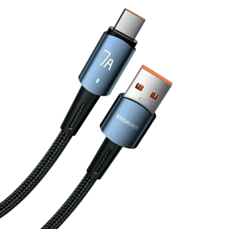 USB кабель Essager Type-C 7А black