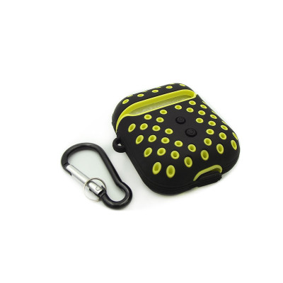 Чохол для Airpods, Airpods 2 Sport design black-yellow