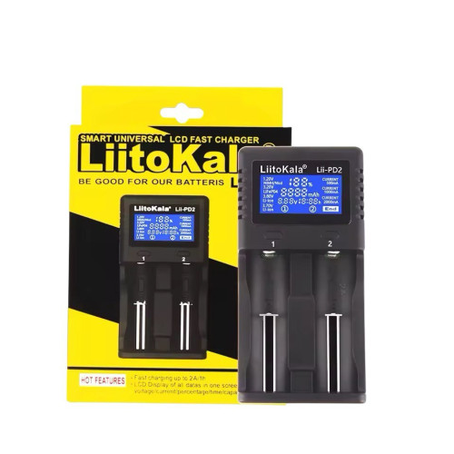 Зарядний пристрій для акумуляторів 18650, AA, AAA, LiitoKala Lii-PD2 2-х канальний Зарядний пристрій для акумуляторів 18650, AA, AAA, LiitoKala Lii-PD2 2-х канальний