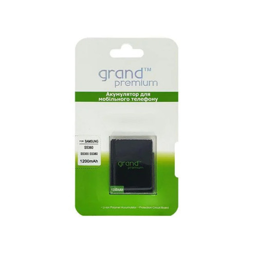 Акумулятор Samsung S5360, S5380, S5302, S5363, G130 EB454357VU, EB-BG130ABE Grand premium Акумулятор Samsung S5360, S5380, S5302, S5363, G130 EB454357VU, EB-BG130ABE Grand premium