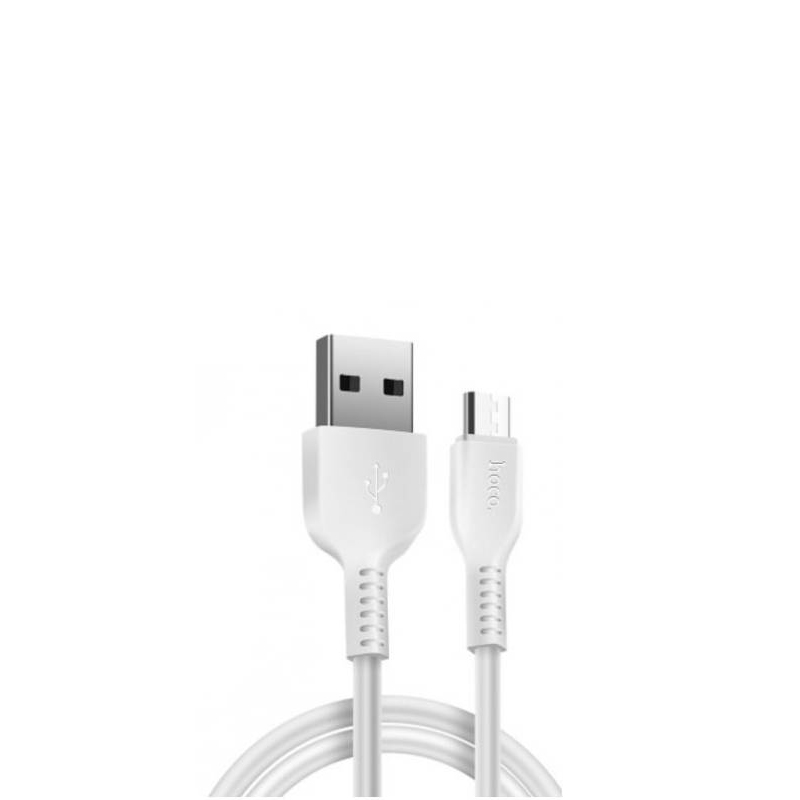 USB кабель Hoco X20 Flash microUSB white