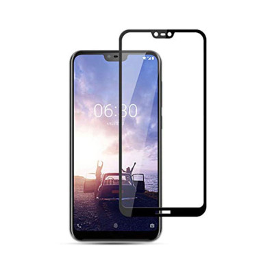 Захисне скло Glass Nokia 6.1 Plus Full Glue black Захисне скло Glass Nokia 6.1 Plus Full Glue black