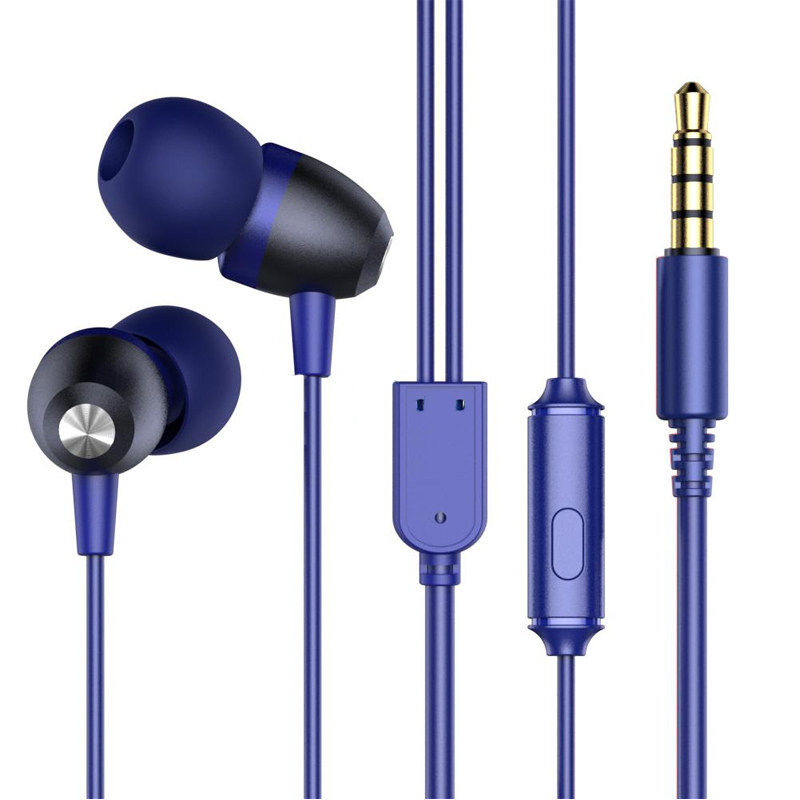 Навушники Joyroom E106s з мікрофоном dark-blue