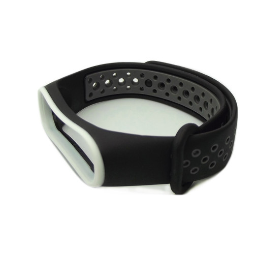 Ремінець для Xiaomi Mi Band 3, 4 Nike design black-green Ремінець для Xiaomi Mi Band 3, 4 Nike design black-green