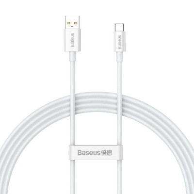 USB кабель Baseus Type-C P10320102214-01 100W white USB кабель Baseus Type-C P10320102214-01 100W white