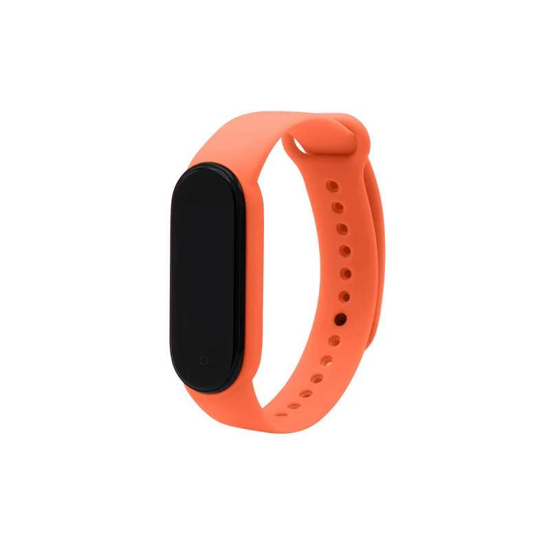 Ремінець для Xiaomi Mi Band 5, 6 silicone orange