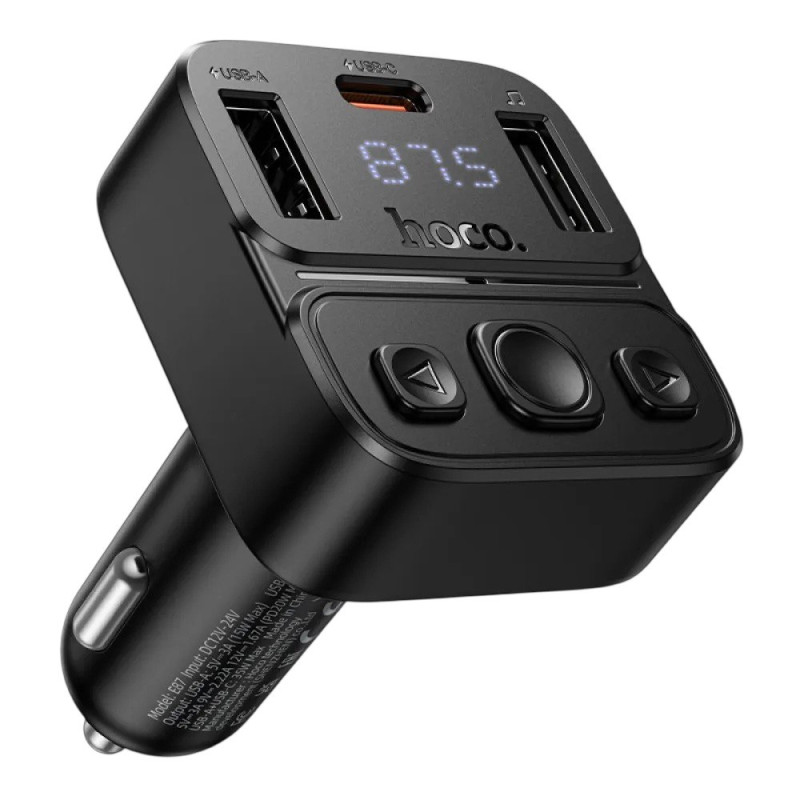 FM трансмітер Hoco E87 black FM трансмітер Hoco E87 black