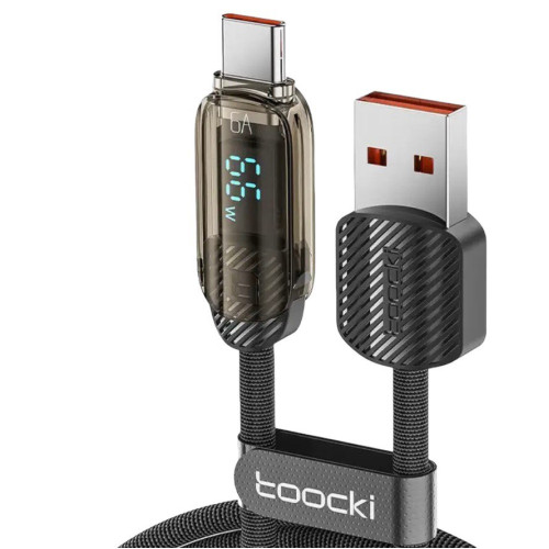 USB кабель Toocki Type-C TQ-X59, LCD, 60W black