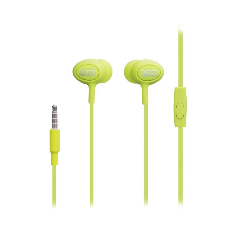 Навушники XO S6 з мікрофоном green