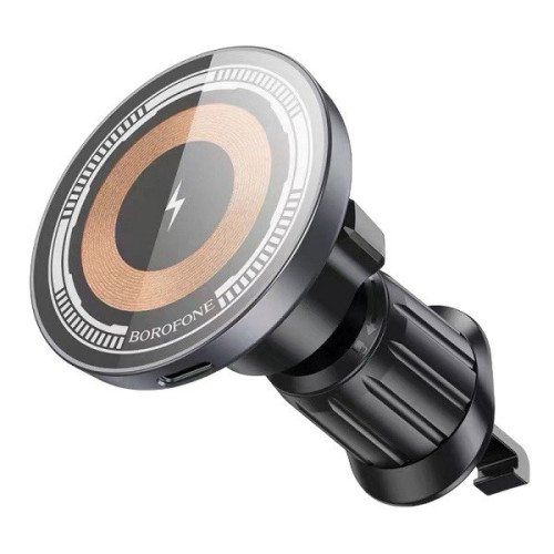 Автотримач Borofone BH211 magnetic wireless Car 15W black Автотримач Borofone BH211 magnetic wireless Car 15W black