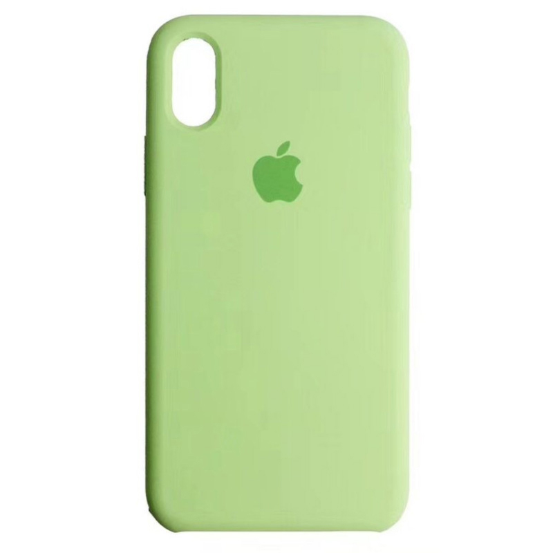 Накладка Original Silicone Case iPhone X, XS avocado