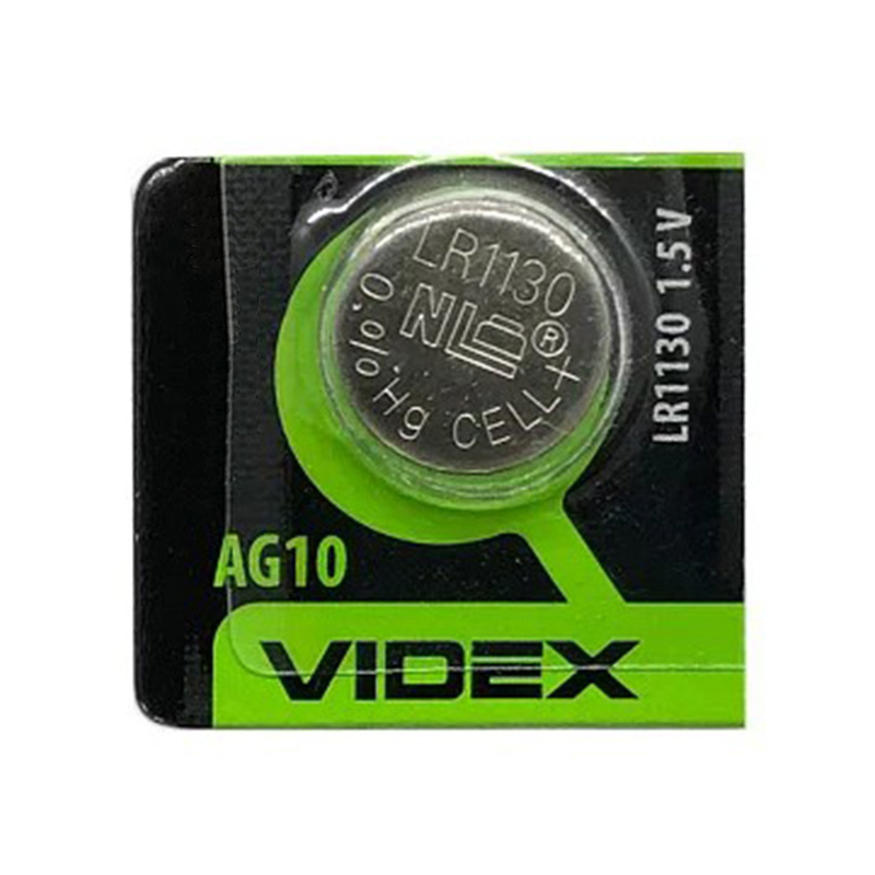 Батарейка Videx AG10 LR1130 1.5V 1шт