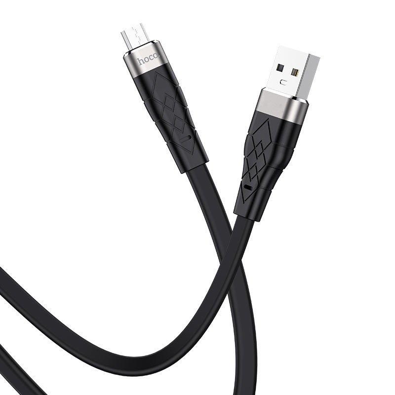 USB кабель Hoco X53 Silicone microUSB black