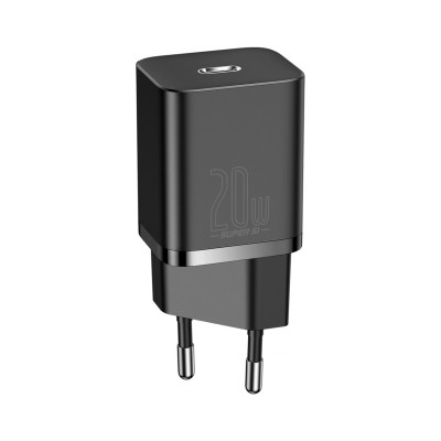 Зарядний пристрій Baseus 1 Type-C 20W black (CCSUP-B01) Зарядний пристрій Baseus 1 Type-C 20W black (CCSUP-B01)