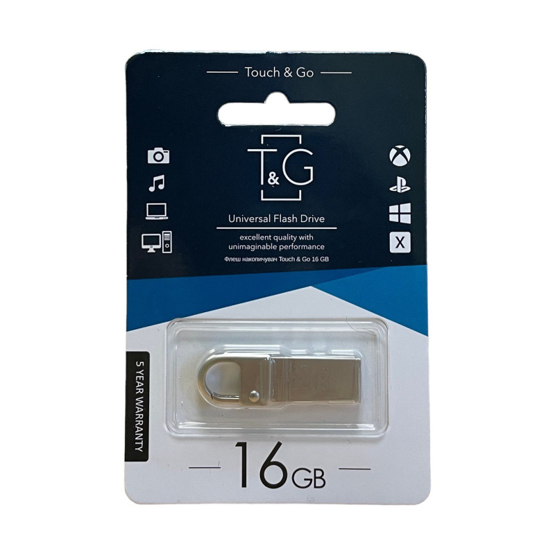 USB флеш 16 Гб T&G 027 silver
