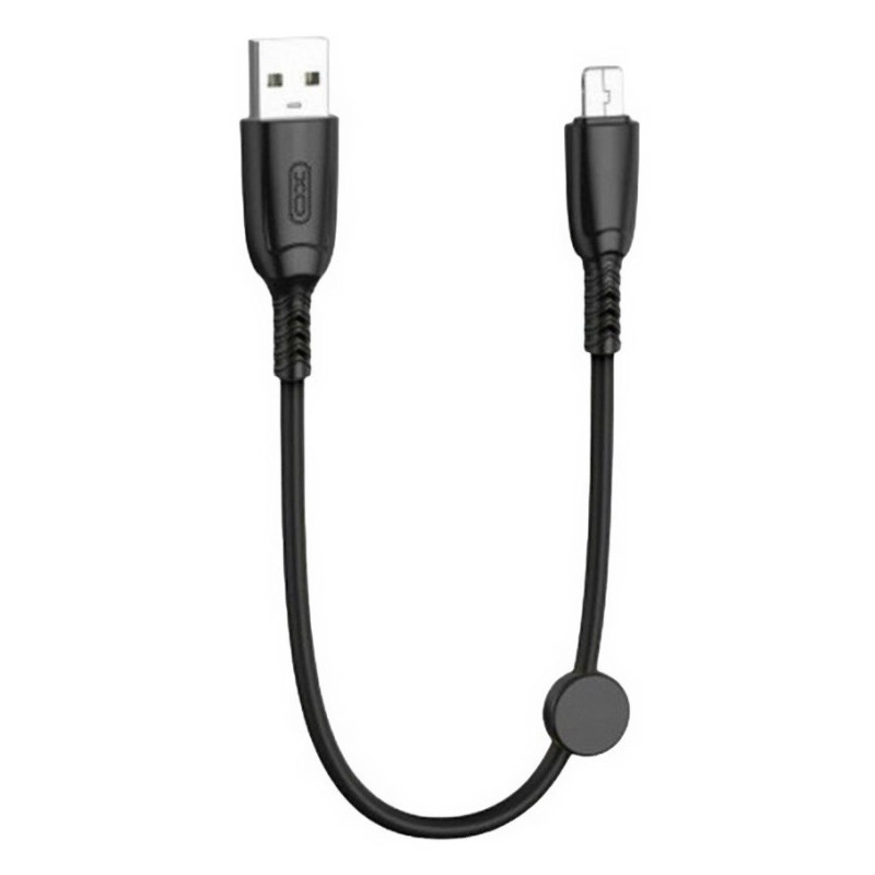 USB кабель XO NB247 microUSB black 0.25m