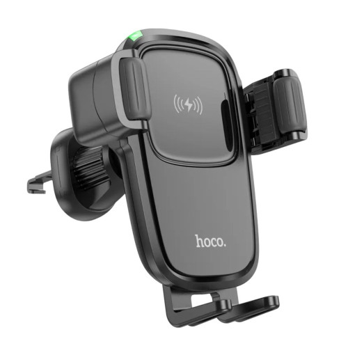 Автотримач з бездротовим зарядним Hoco HW1 Pro black Автотримач з бездротовим зарядним Hoco HW1 Pro black