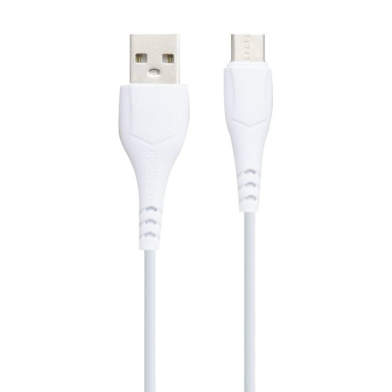 USB кабель Borofone BX37 microUSB white
