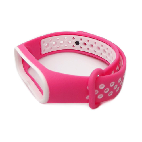Ремінець для Xiaomi Mi Band 3, 4 Nike design pink-white Ремінець для Xiaomi Mi Band 3, 4 Nike design pink-white