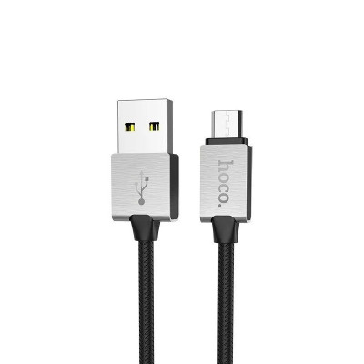 USB кабель Hoco U49 metal microUSB black USB кабель Hoco U49 metal microUSB black