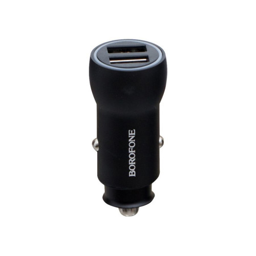 Автомобільний зарядний пристрій Borofone BZ9 2 USB 2400 mA black Автомобільний зарядний пристрій Borofone BZ9 2 USB 2400 mA black