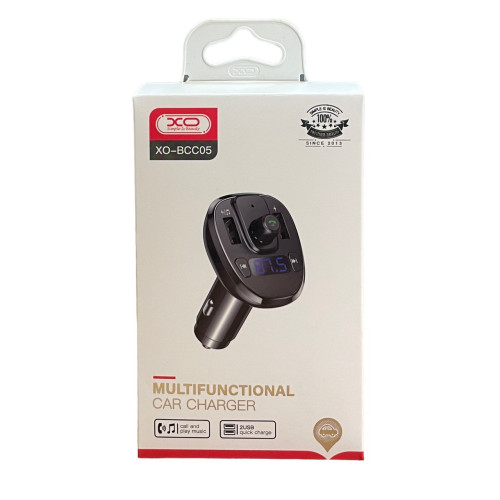 FM трансмітер XO BCC05 in-car audio wireless black FM трансмітер XO BCC05 in-car audio wireless black