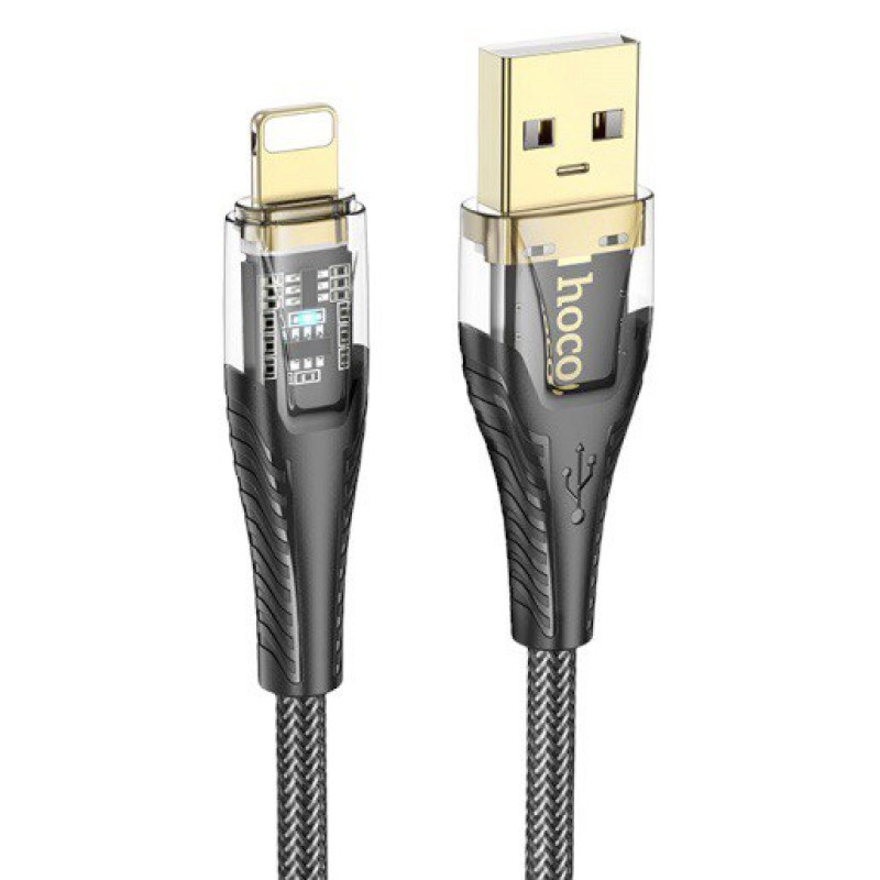 USB кабель Hoco U121 Lightning black