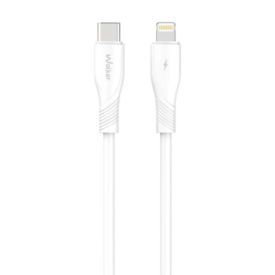 USB кабель Walker C585 Type-C to Lightning white USB кабель Walker C585 Type-C to Lightning white