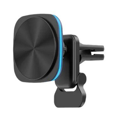 Автотримач з бездротовим зарядним MagSafe Vikefon blue 15W, 20W, 30W black Автотримач з бездротовим зарядним MagSafe Vikefon blue 15W, 20W, 30W black