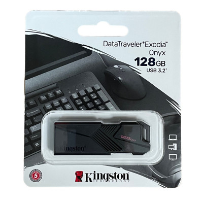 USB флеш 128 Гб Kingston Exodia Onyx USB 3.2 black