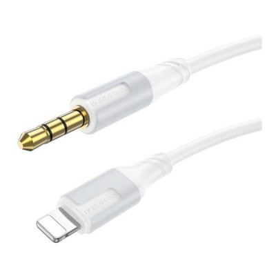 Перехідник iPhone Lightning на AUX 3.5 Borofone BL19 white Перехідник iPhone Lightning на AUX 3.5 Borofone BL19 white