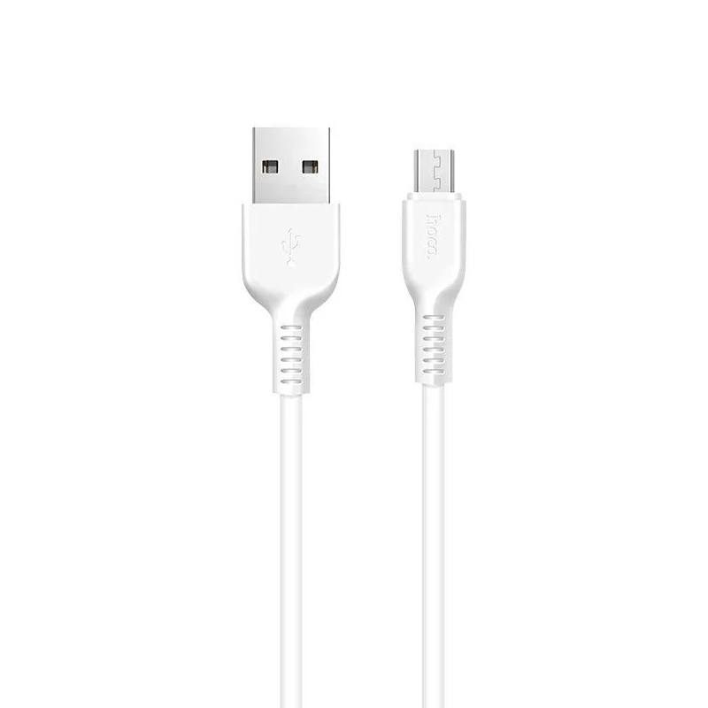 USB кабель Hoco X13 Easy Charge microUSB white