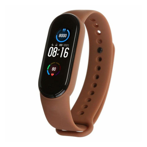 Ремінець для Xiaomi Mi Band 5, 6 silicone brown Ремінець для Xiaomi Mi Band 5, 6 silicone brown