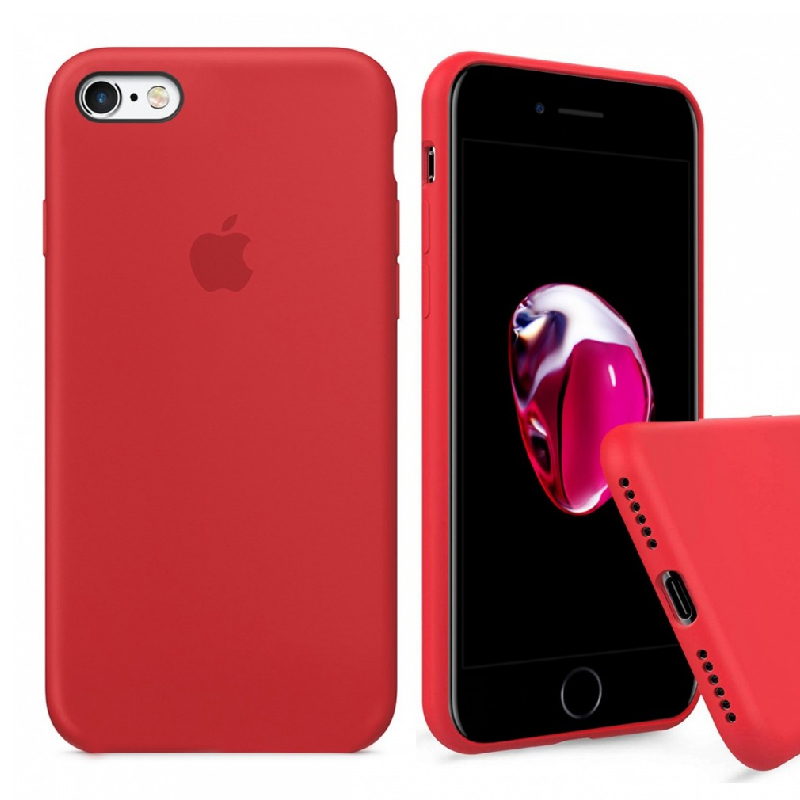 Накладка Original Silicone Case iPhone 6, 6S red