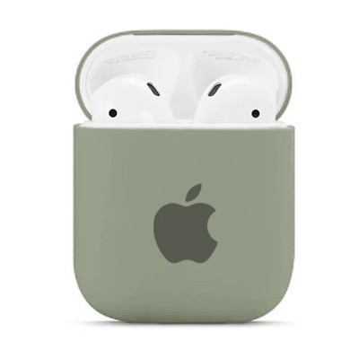 Чохол для Airpods, Airpods 2 Original Silicone blackish green