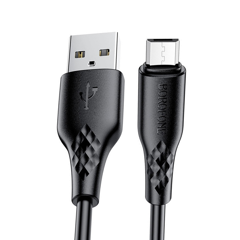 USB кабель Borofone BX48 microUSB black