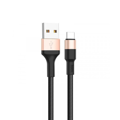 USB кабель Hoco X26 Xpress Type-C black-gold USB кабель Hoco X26 Xpress Type-C black-gold