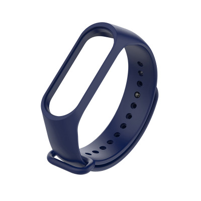 Ремінець для Xiaomi Mi Band 3, 4 silicone dark blue Ремінець для Xiaomi Mi Band 3, 4 silicone dark blue