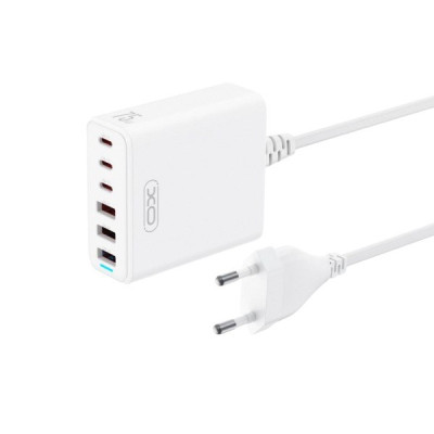 Зарядний пристрій XO L133, 3USB-C, 3USB-A, total 75W black Зарядний пристрій XO L133, 3USB-C, 3USB-A, total 75W black