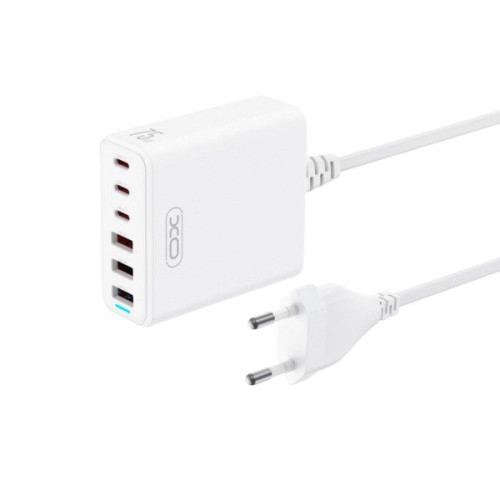 Зарядний пристрій XO L133, 3USB-C, 3USB-A, total 75W black Зарядний пристрій XO L133, 3USB-C, 3USB-A, total 75W black