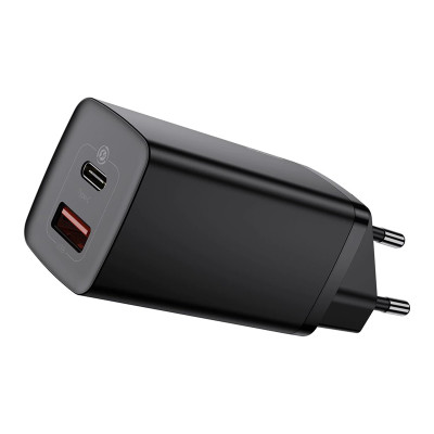 Зарядний пристрій Baseus GaN2 Lite QC Type-C, USB 65W black (CCGAN2L-B01) Зарядний пристрій Baseus GaN2 Lite QC Type-C, USB 65W black (CCGAN2L-B01)