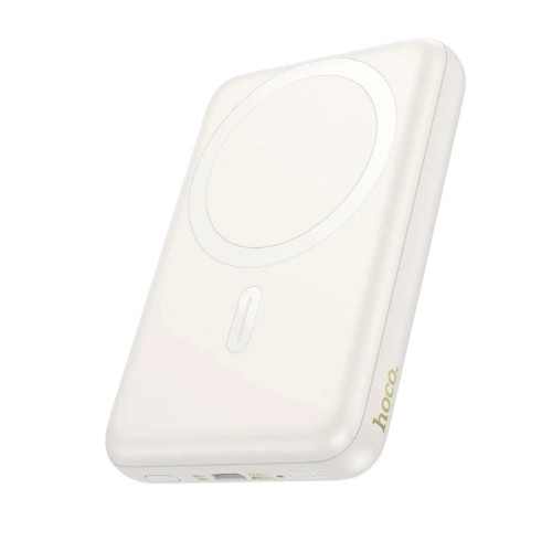 Зовнішній акумулятор Hoco J141 10000 mAh magnetic PD20W milky white
