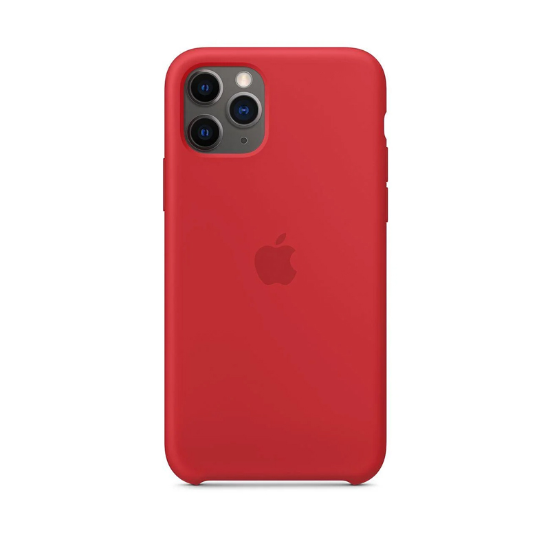 Накладка Original Silicone Case iPhone 11 Pro rose red
