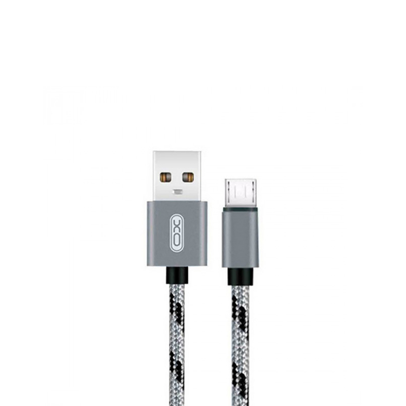 USB кабель XO NB10 microUSB grey