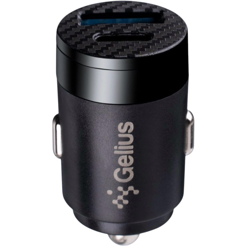 Автомобільний зарядний пристрій Gelius Inch Twix GP-CC010 USB-A, Type-C QC, PD 35W Black Автомобільний зарядний пристрій Gelius Inch Twix GP-CC010 USB-A, Type-C QC, PD 35W Black