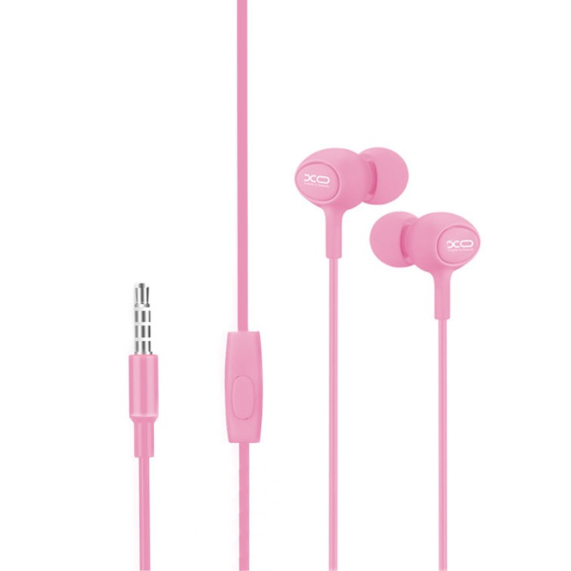 Навушники XO S6 з мікрофоном pink
